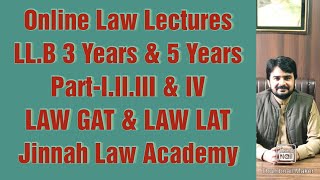 Online Law Lectures. All Subjects #LLB3Years & #LLB5Years. #LawLat  #Lawgat #ADPP.  #WaqarCheemaAdv.