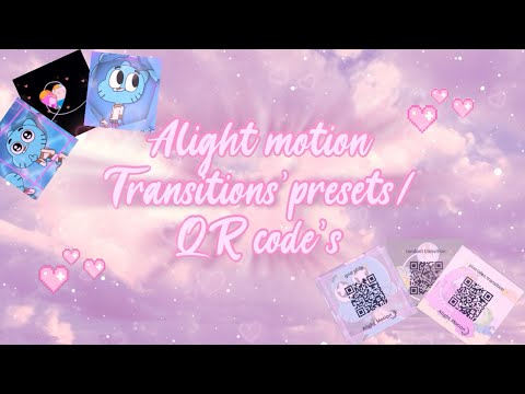 ✨2k giveaway✨ Alight motion transition pack /qr codes ( watch until end to see how to use them) !