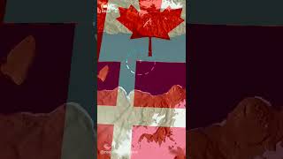 How Canada Share His Land Border With Denmark? #denmark #shorts