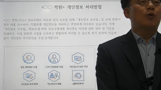 학원·교습소 운영자를 위한 【개인정보 처리방침 작성지침】.