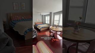 My NYC Studio Apartment Tour (500 sq. ft)💗 #apartmenttour #studioapartments #nycapartment