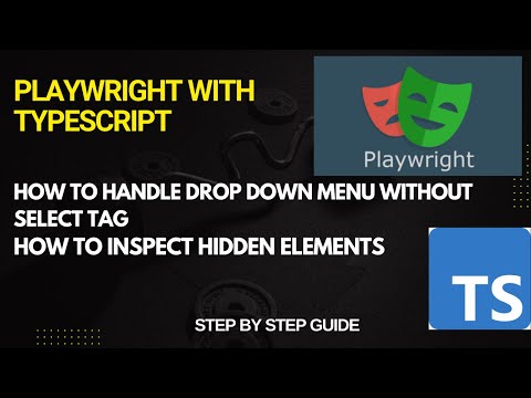 How to Handle Custom Drop down menu in playwright | Without  select  tag   | Handle Hidden Elements