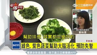 綠色、紫色蔬菜幫助大腦活化　預防失智｜三立新聞台
