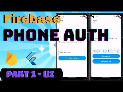 Flutter Phone Auth UI Design | Firebase Authentication Tutorial Part 1