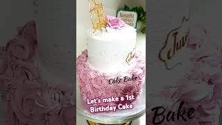 1st Birthday cake design                 #firstbirthday #cakedecorating #cakedesgin #homebaker