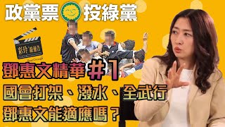 國會亂鬥文化，鄧惠文能適應嗎？｜彩玲敲通告精華#1政黨票投綠黨
