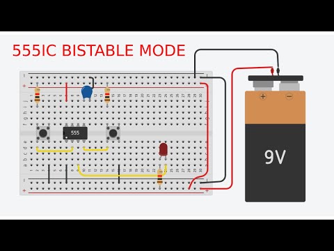 555 Timer IC in Bistable Mode