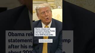 Obama releases rare statement rebuking Trump after his new attacks about 2026 Russia probe