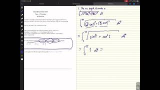 GRE Math Subject - Video 0001 - parametric arc length