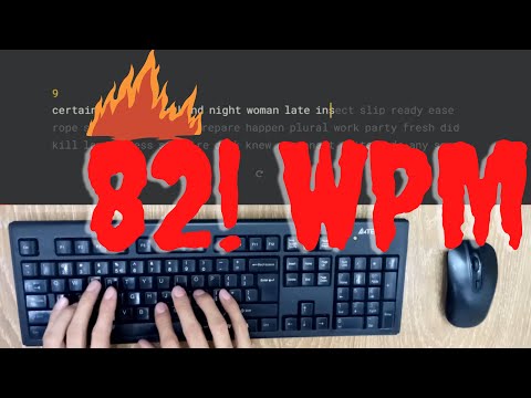 80 + WPM  - what 80wpm typing looks like monkey type