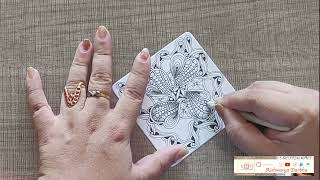 HEARTIZEN (Easy) + CREZENDO -✨TangleInSync#48✨Zentangle Patterns - Year 2021