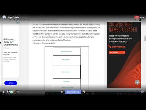 OS: Lecture #3 on Process Synchronization and Deadlock Detection, Prevention & Avoidance