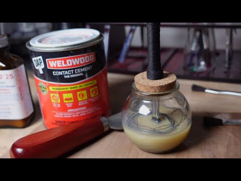 dollar store DIY leatherworking glue pot #leatherworking #diy