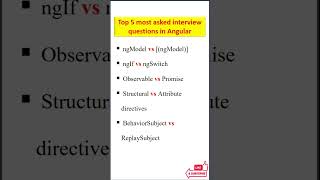 Frequently Asked Angular Interview Questions