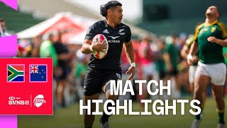 Crazy All Blacks comeback | South Africa v New Zealand | HSBC SVNS Dubai 2024 | Men's Highlights