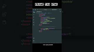 iframe tag in html| #how to use #iframe #tag #html #css #webdesign #shorts #youtube #trending #viral