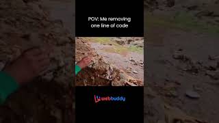 POV: Me removing one line of code