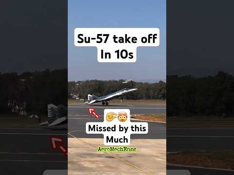 Sukhoi 57 take off in just 10s #aeroindia2025 #su57 #takeoff