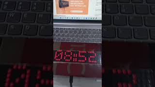 Jam Digital Dot Matrix LED #arduino  #www.enohbadrie.com