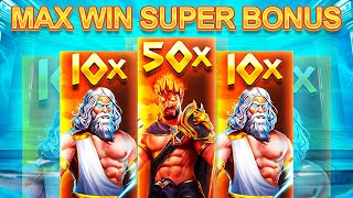 INSANE !! MAX WIN ON NEW ZEUS VS HADES SUPER MEGA BONUS Pragmatic play