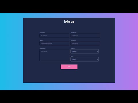 responsive login form using HTML and CSS.