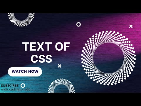 Text of CSS (part - ii) | Web & App Development | [Hindi/Urdu] || 😉❤