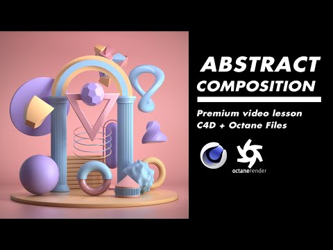 Abstract Composition Cinema 4D Octane Render