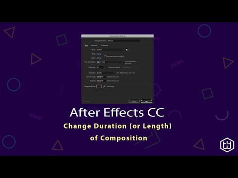 How to change the duration (or Length) of Composition in After Effects