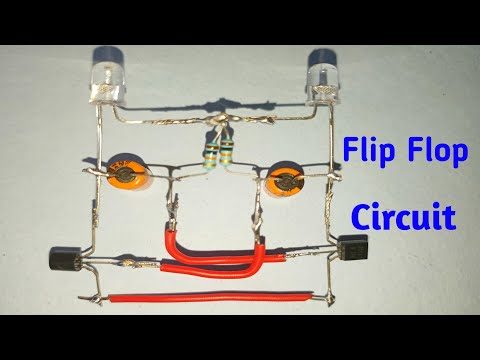 Flip Flop LED Light Circuit Using BC547