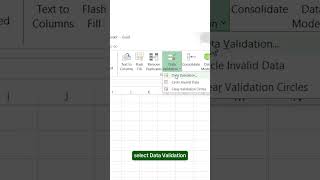 How to create drop-down list in Excel ✅ #exceltricks #spreadsheets #office365