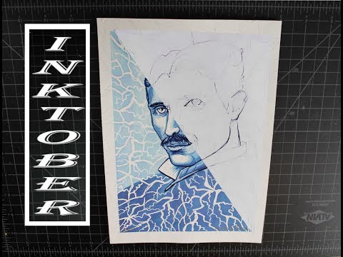 Nikola Tesla - My First INKTOBER - Day 11