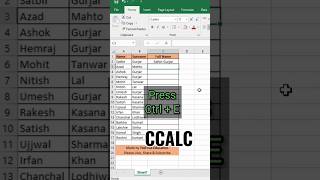 press ctrl +E #excel SUPER & BEST KEYS #excelformulas #viralvideo2023 #viral