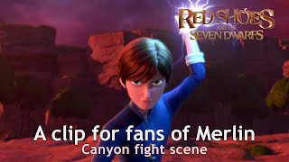 RED SHOES AND THE SEVEN DWARFS | A clip for fans of Merlin ① - Canyon fight scene [HD]