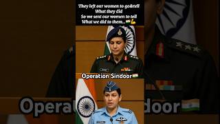 Colonel Sofiya Qureshi & Wing Commander Vyomika Singh || Operation Sindoor #women #army #shorts