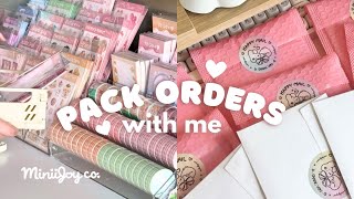 Packing orders for my stationery business 02 💌✨ | ASMR packing sounds