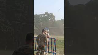 banarhat high school ground || helicoaptar 😮😮😁😱 || #helicopter || #techvs || #shorts