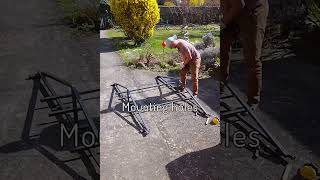 Mounting racks for our homemade PV system