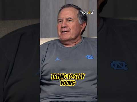 “Trying to stay young” Belichick says about doing Yoga on beach with Jordon Hudson.