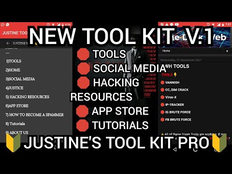 JUSTINE'S TOOL KIT PRO🔥#ethicalhacking