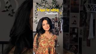 3 Apps for editing thumbnails ✨ #canva #picsart #inshot #editing #tutorial#malayalam