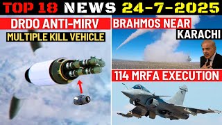 Indian Defence Updates : DRDO Anti-MIRV,114 MRFA Execution,Brahmos Near Karachi,Sky Sting BVR Order