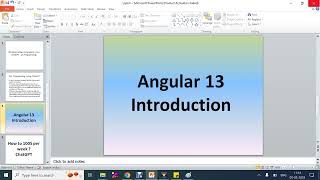 Learn Anguler 13 Introduction #angular #angular13  #webdesign