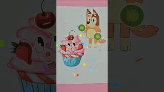 Bluey Fun Make DIY Faces #Bluey #kidscrafts #kidsdiy #shorts