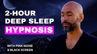 Deep Sleep Hypnosis, Guided Sleep Meditation | Pink Noise Background