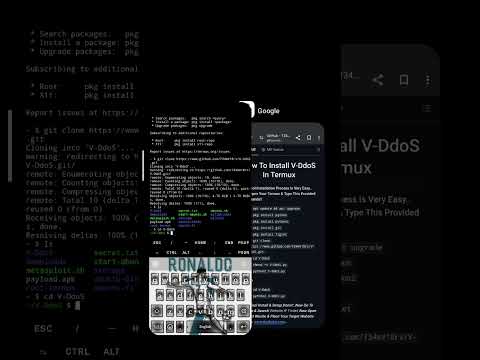 Install and use v-ddos tool in termux 💀 #termux #hacker #ethicalhacking #kalilinux