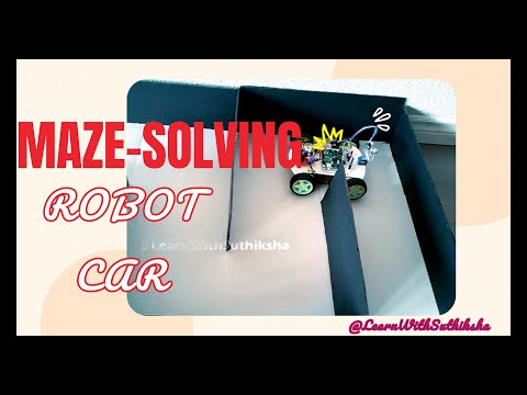 Part - 15 | How to Build a Maze-Solving Robot | Arduino UNO + Ultrasonic Sensor+Motor Driver #stem