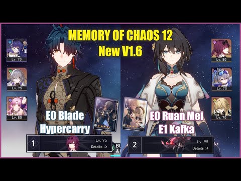 Blade & Ruan Mei x Kafka Memory of Chaos 12 | Honkai Star Rail 1.6