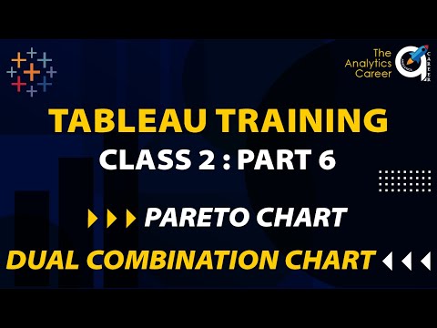 TABLEAU CLASS 2 [ PART 6 ] Dual Combination Chart & Pareto Chart