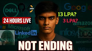 24 HOURS LIVE – Not Ending Till I Get Placed – 24x7 Placement Grind | Pomodoro  method