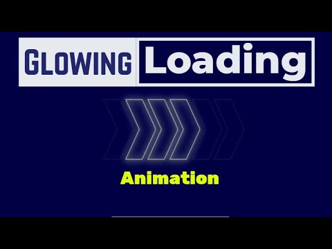 CSS loading animation with Glowing (neon lights) - preloader animation